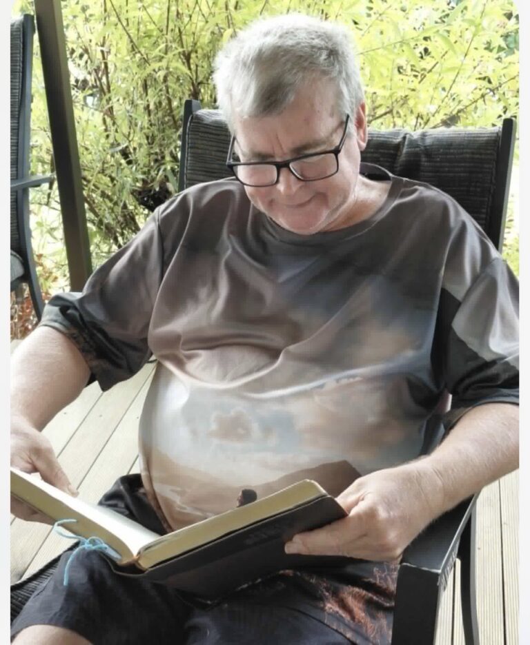 Glenn Schofield able to continue reading Scripture.